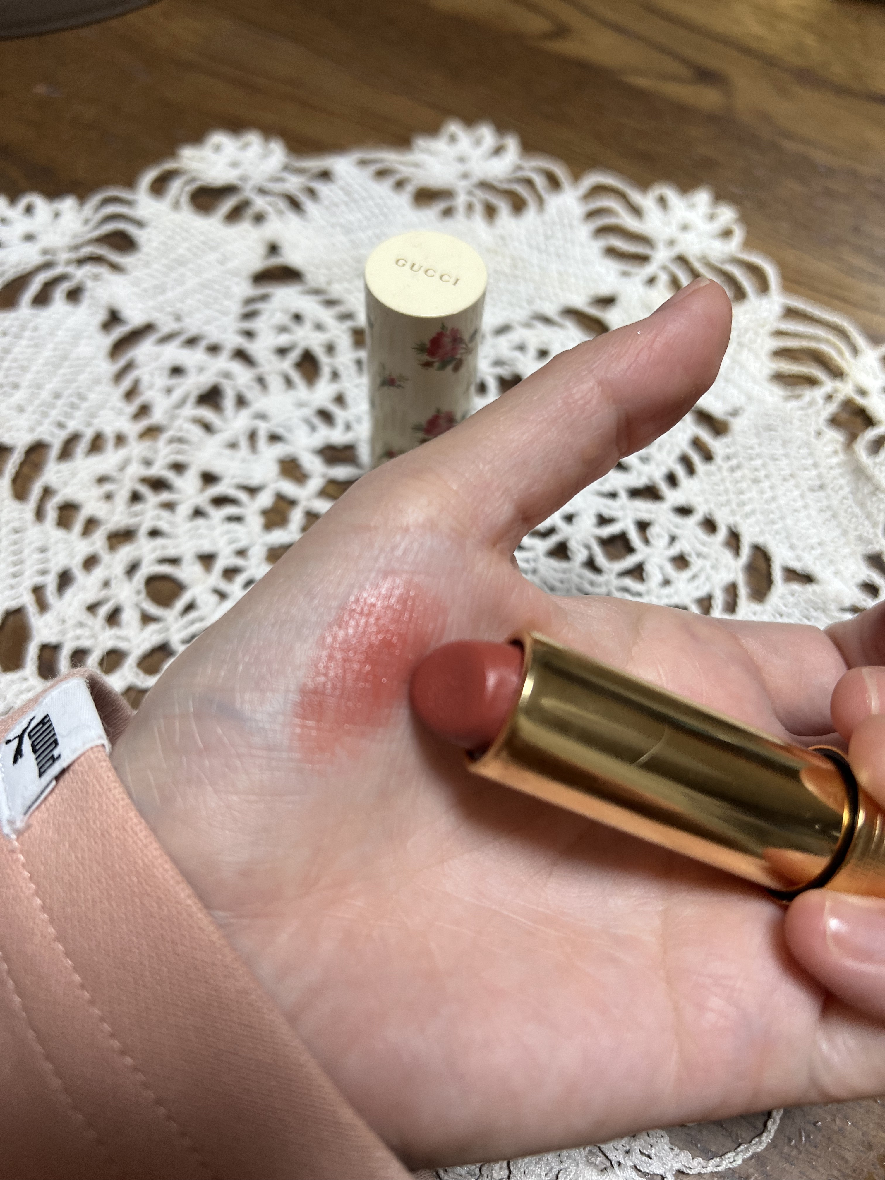 グッチ ルージュ ア レーヴル ヴォワル/GUCCI beauty/口紅を使ったクチコミ（2枚目）