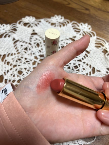 グッチ ルージュ ア レーヴル ヴォワル/GUCCI beauty/口紅を使ったクチコミ(2枚目)