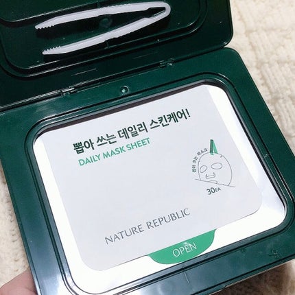 グリーンダーマCICA デイリーシートマスク/ネイチャーリパブリック/シートマスク・パックを使ったクチコミ(2枚目)