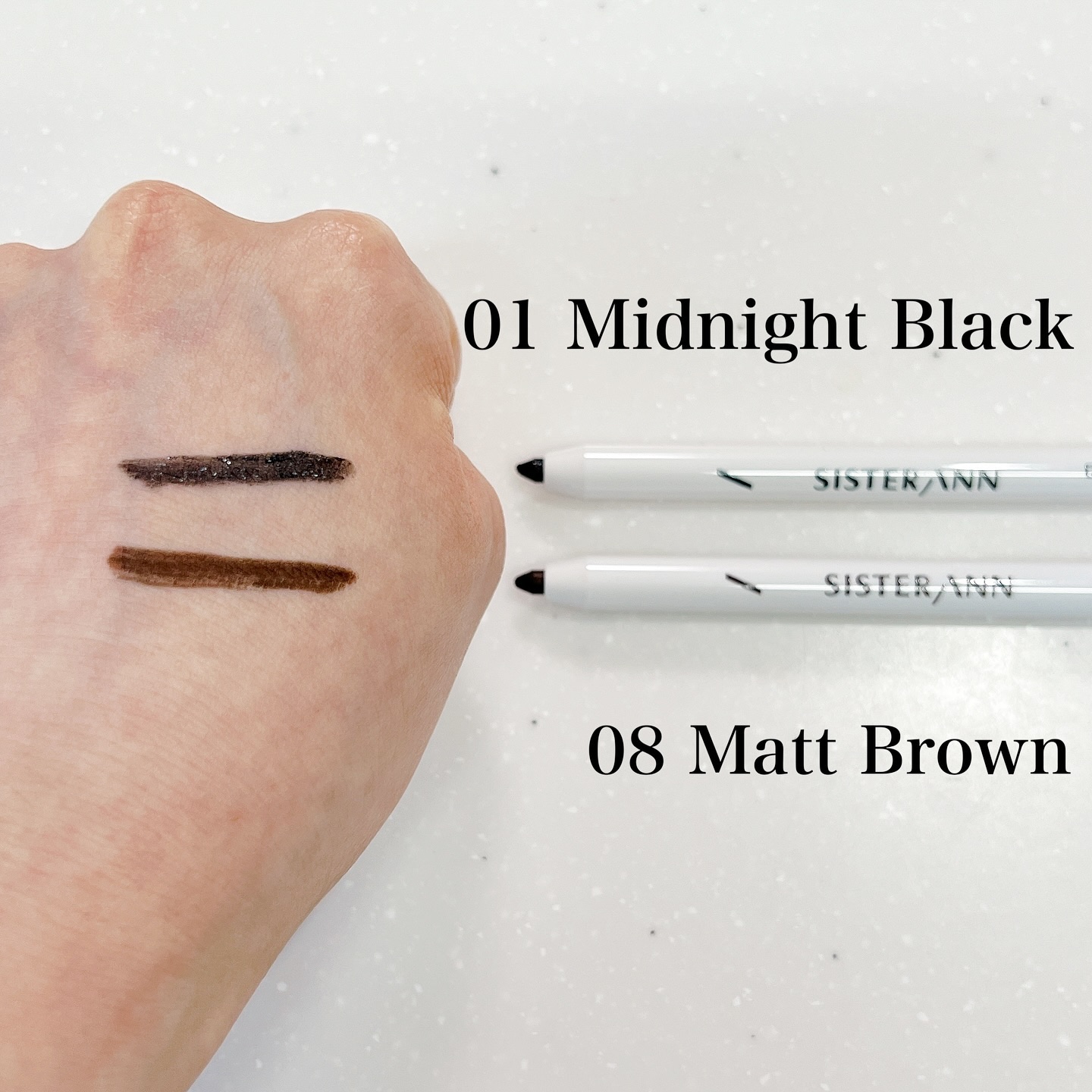 ウォータープルーフペンシルアイライナー 01 MIDNIGHT BLACK/SISTER ANN/ペンシルアイライナーを使ったクチコミ（2枚目）