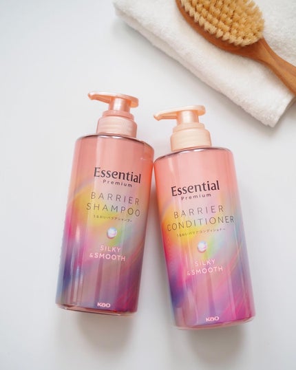エッセンシャルプレミアム バリアシャンプー・コンディショナー シルキー&スムース/エッセンシャル/市販シャンプーを使ったクチコミ(4枚目)