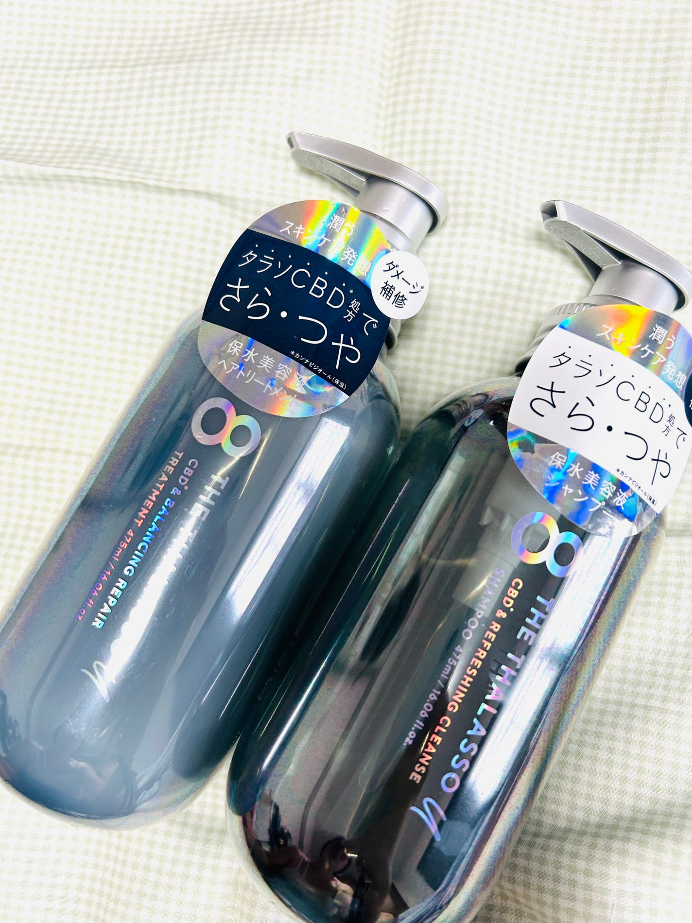 エイトザタラソ ユー CBD&リフレッシング クレンズ 美容液シャンプー/CBD&バランシング ダメージリペア 美容液ヘアトリートメント/エイトザタラソ/市販シャンプーを使ったクチコミ(1枚目)