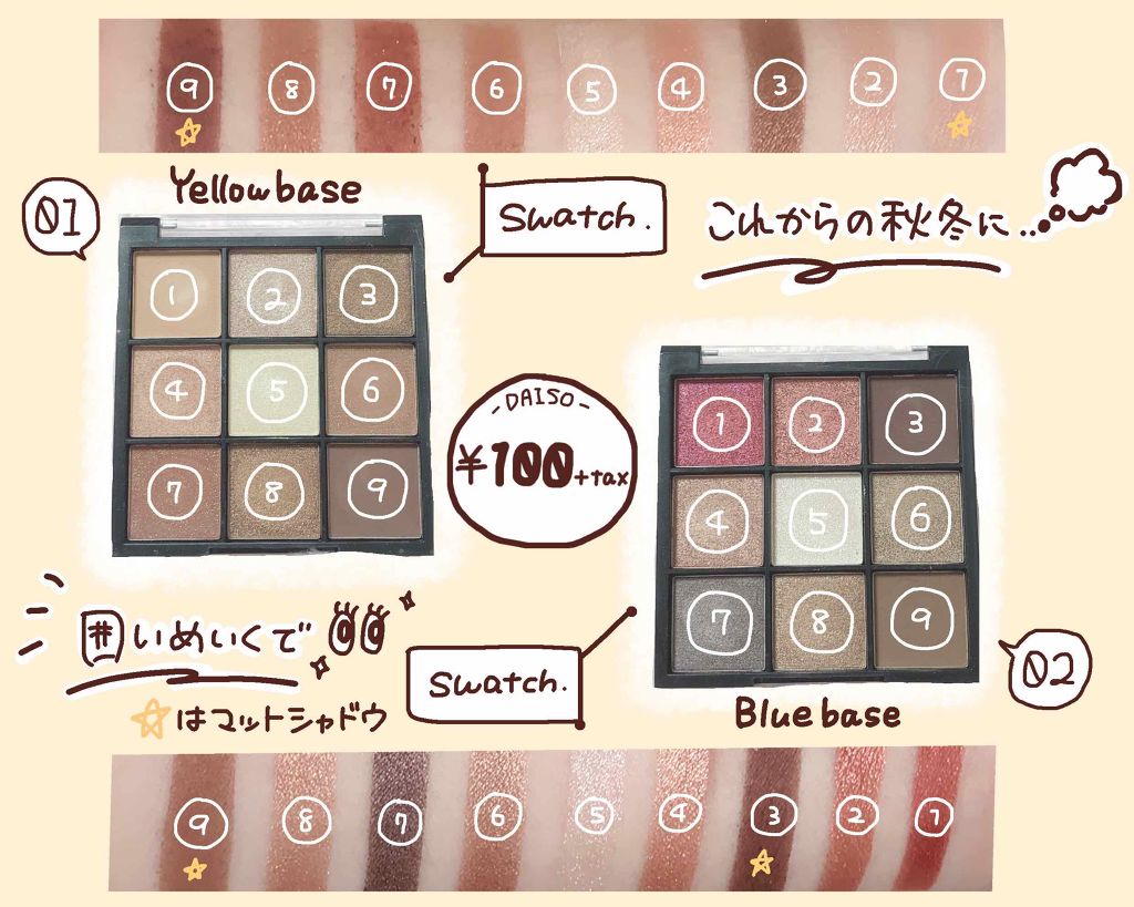 UR GLAM BLOOMING EYE COLOR PALETTE/U R GLAM/アイシャドウパレットを使ったクチコミ(2枚目)