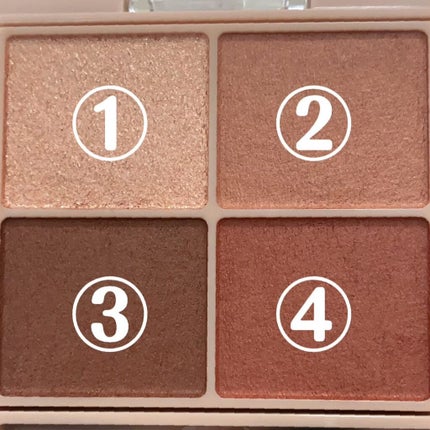 シルキースフレアイズ(マットタイプ)/キャンメイク/アイシャドウパレットを使ったクチコミ(4枚目)