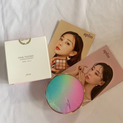 ピンクティーツリーカバークッション/APLIN/クッションファンデーションを使ったクチコミ(1枚目)
