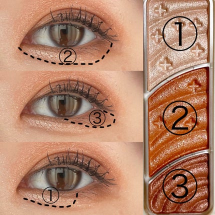 トーンアップアイシャドウ/CEZANNE/アイシャドウパレットを使ったクチコミ(4枚目)