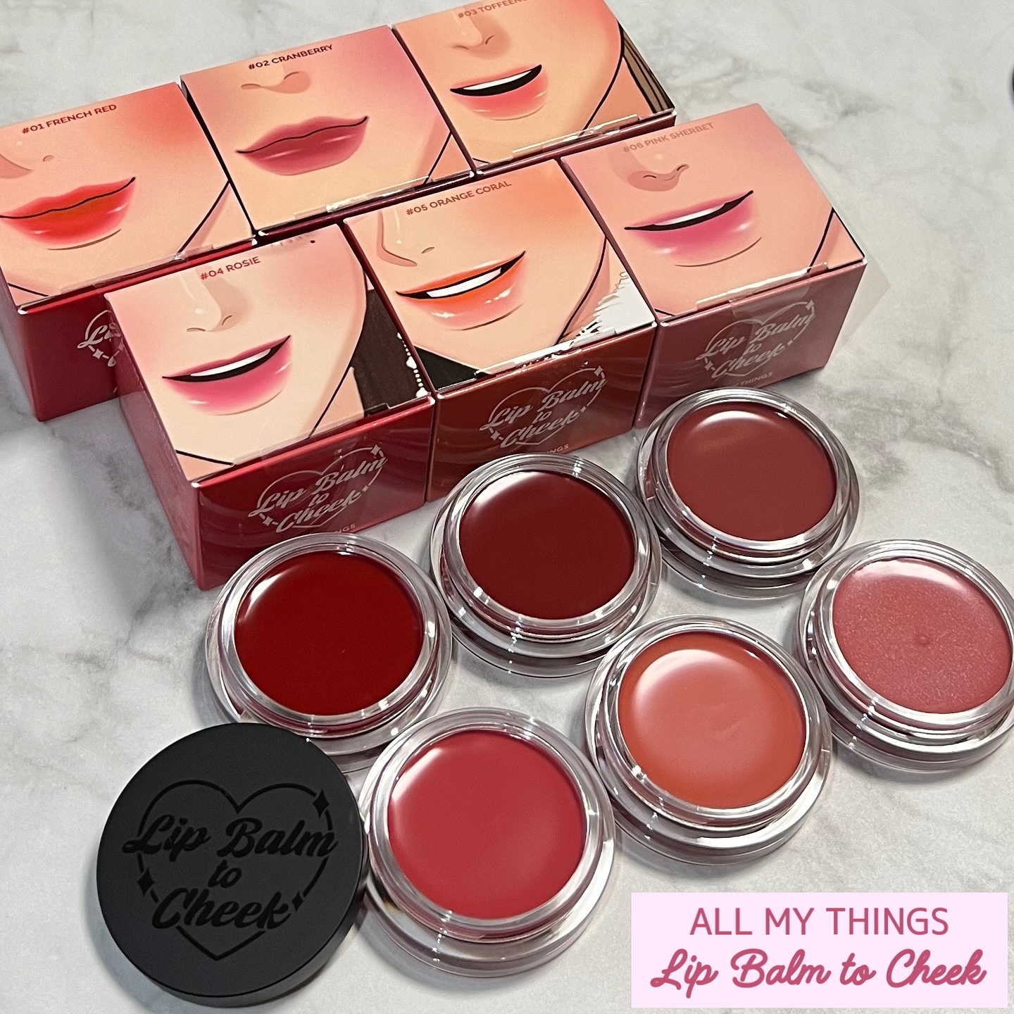 オールマイシングス トゥルービューティー リップバームトゥチーク 02 クランベリー(Cranberry)/all my things/リップバームを使ったクチコミ（1枚目）