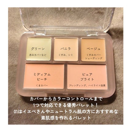 コンシールブレンダーパレット/LUNA/パレットコンシーラーを使ったクチコミ(2枚目)