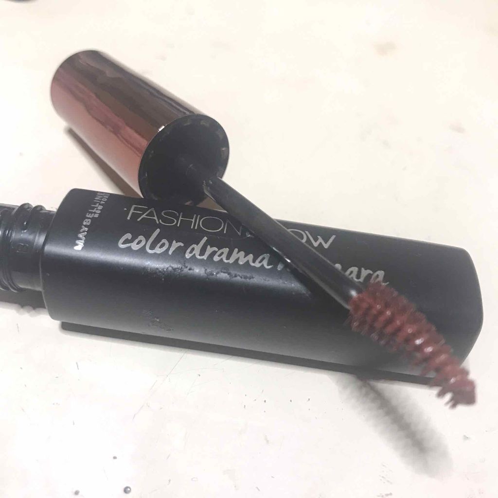 ファッションブロウ カラードラマ マスカラ コーラル/MAYBELLINE NEW YORK/眉マスカラを使ったクチコミ（3枚目）