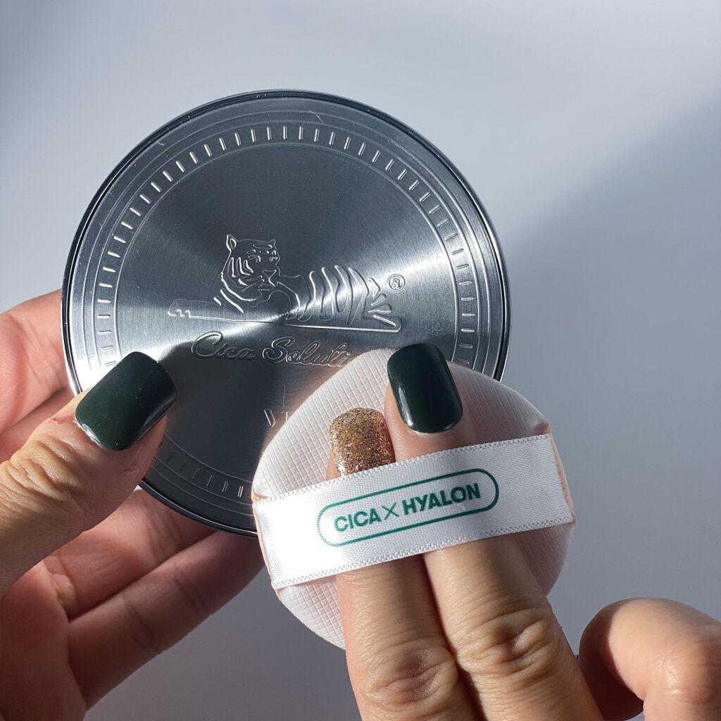 CICA サンプライマー トーンアップ クッション/VT/クッションファンデーションを使ったクチコミ（3枚目）