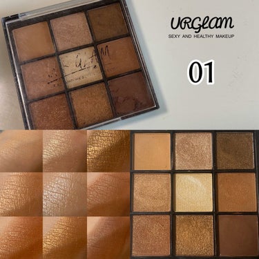 UR GLAM　BLOOMING EYE COLOR PALETTE/U R GLAM/パウダーアイシャドウを使ったクチコミ（2枚目）