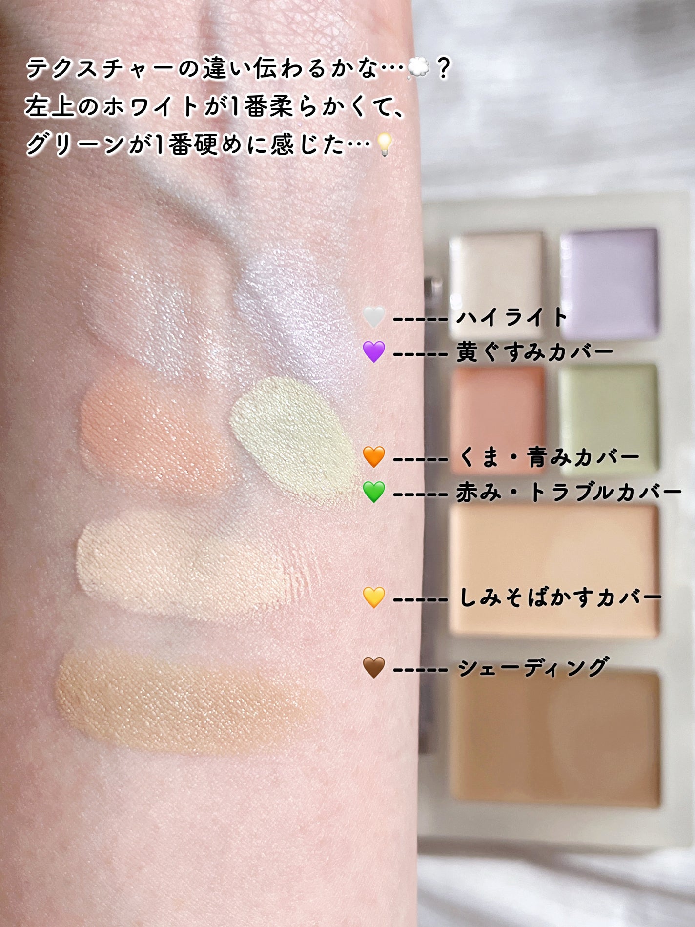 ブリージングコンシーラーパレット/Healus/パレットコンシーラーを使ったクチコミ(4枚目)