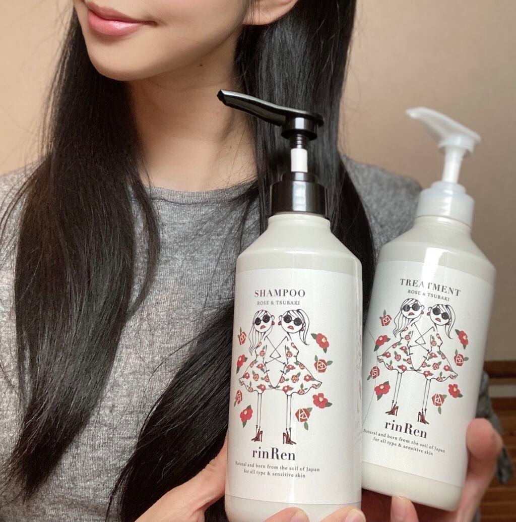 シャンプー/トリートメント ローズ&ツバキ/rinRen(凛恋)/市販シャンプーを使ったクチコミ(5枚目)