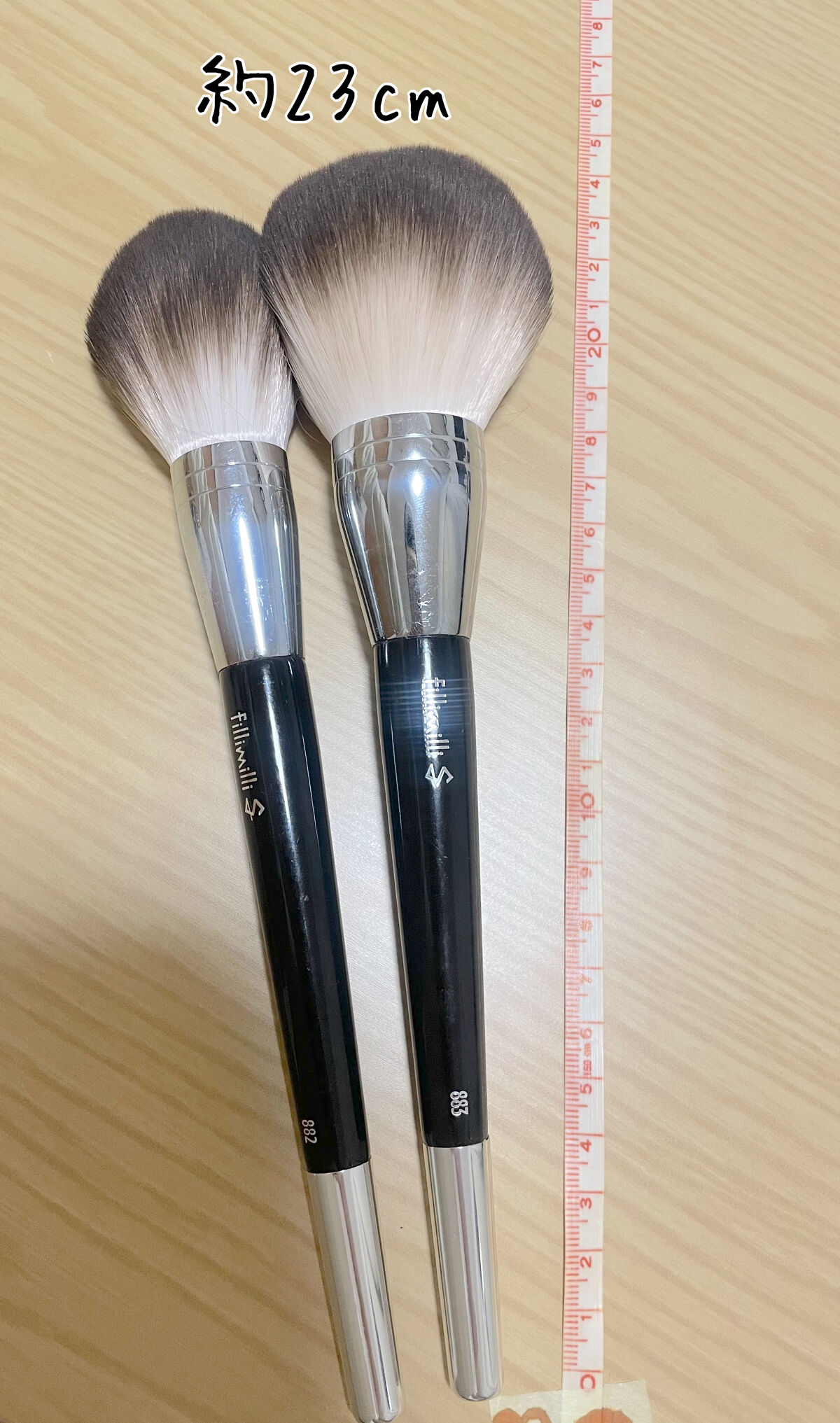 Sシルキーパウダーブラシ  (L)883/fillimilli/メイクブラシを使ったクチコミ（3枚目）
