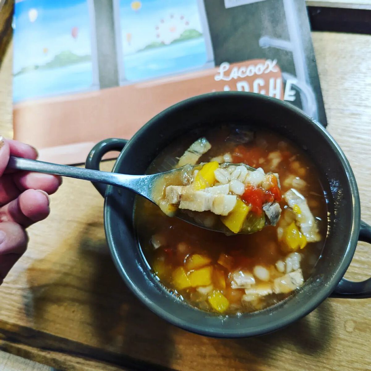 もち麦スープ/ラコックマルシェ/低糖質食品を使ったクチコミ（2枚目）