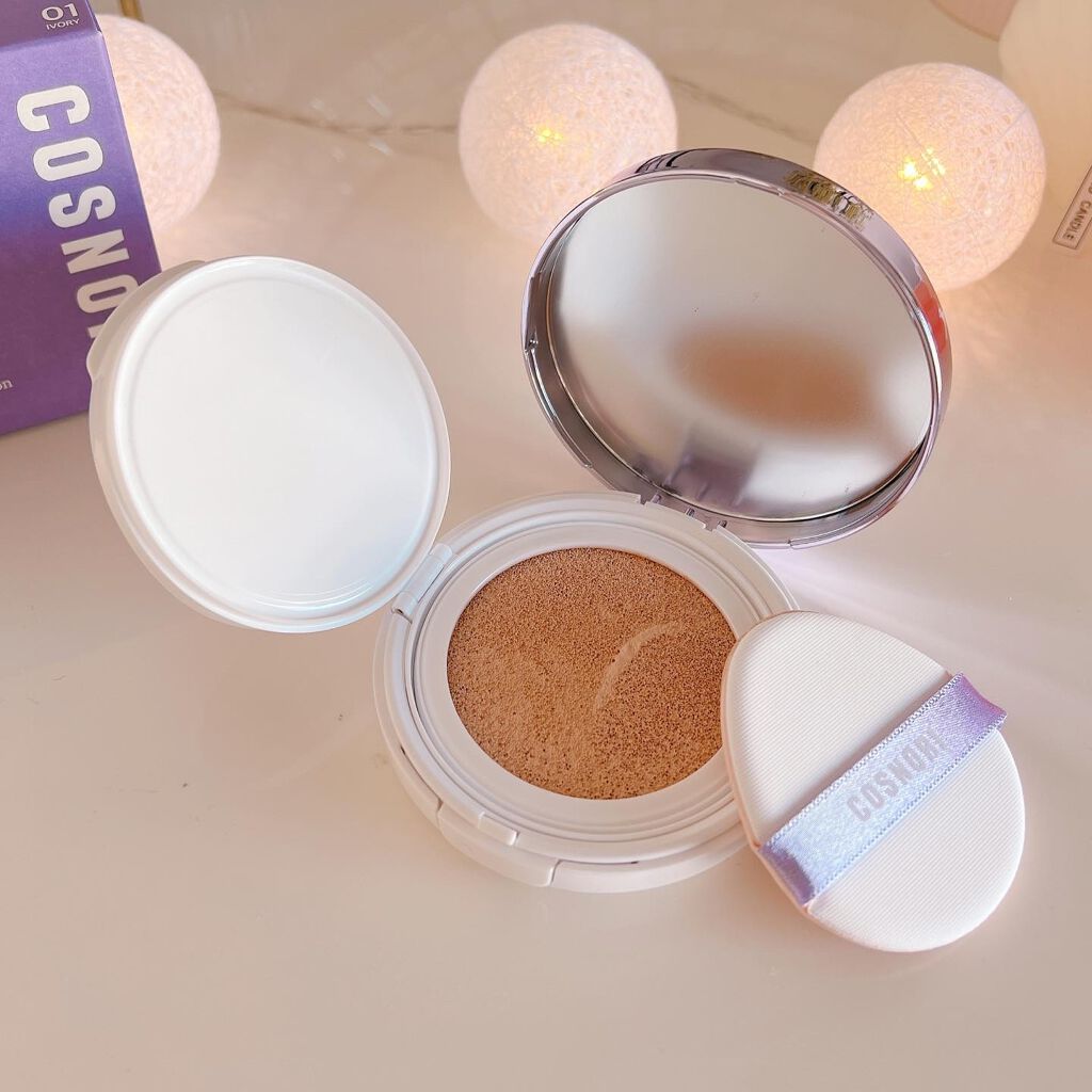 パンテノールバリアクッション/COSNORI/クッションファンデーションを使ったクチコミ(5枚目)