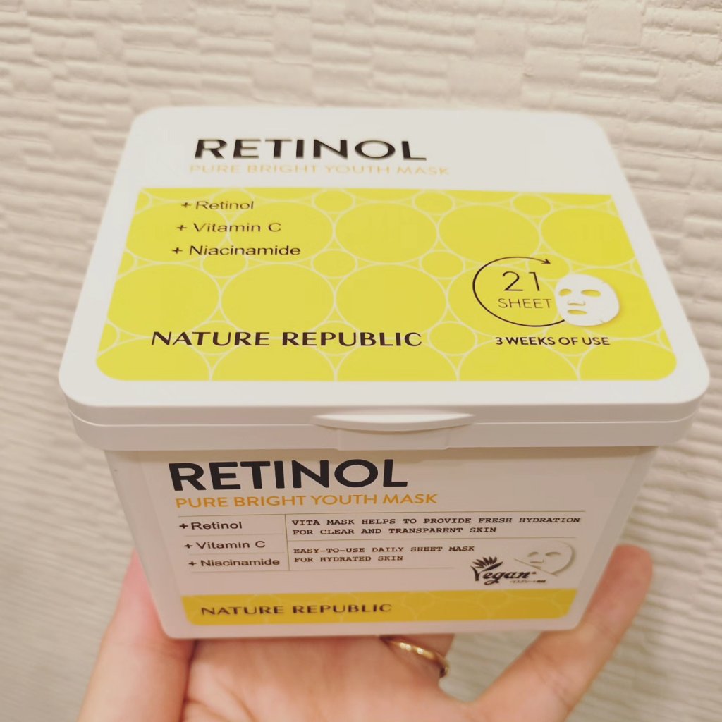 キューブマスク レチノール/ネイチャーリパブリック/シートマスク・パックを使ったクチコミ（1枚目）