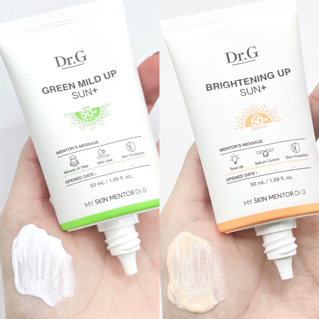 グリーンマイルドアップサンプラス/Dr.G/日焼け止めクリームを使ったクチコミ（3枚目）