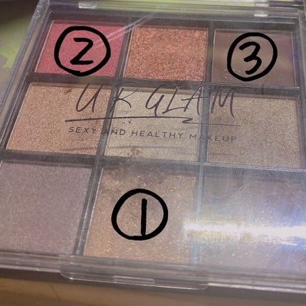 UR GLAM BLOOMING EYE COLOR PALETTE/U R GLAM/アイシャドウパレットを使ったクチコミ(4枚目)