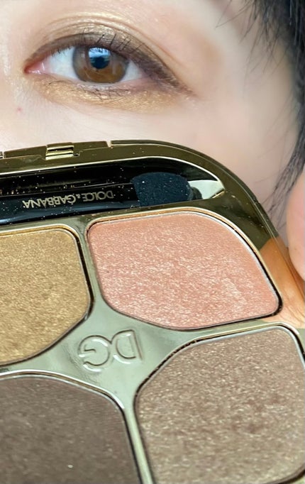 フェリンアイズ インテンスアイシャドウ クアッド/DOLCE&GABBANA BEAUTY/アイシャドウパレットを使ったクチコミ(3枚目)