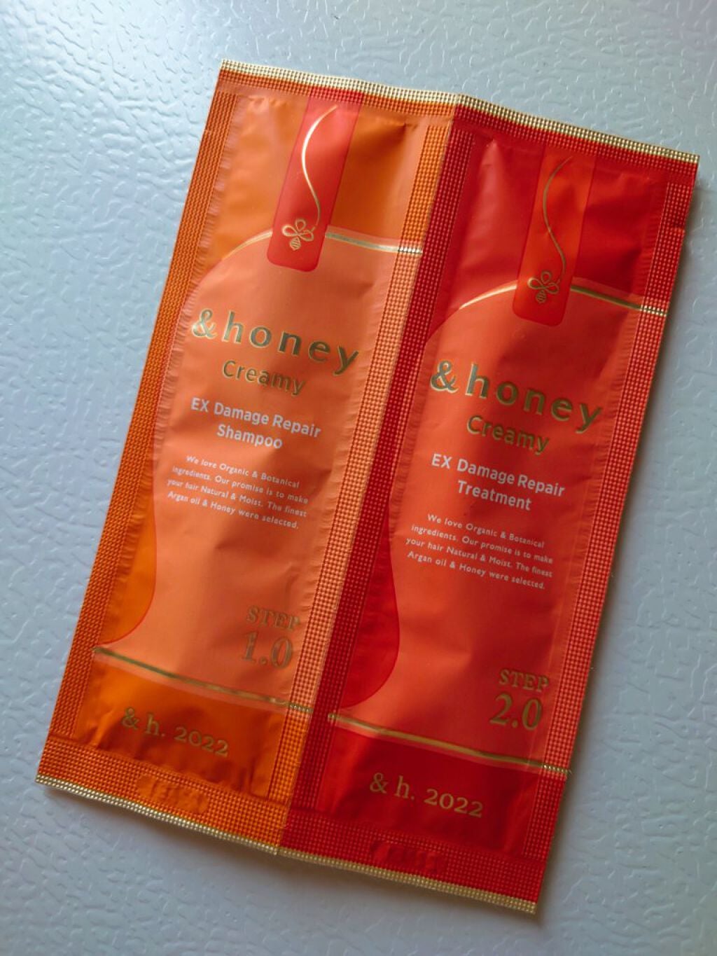 Creamy EXダメージリペアシャンプー1.0/ヘアトリートメント2.0/&honey/市販シャンプーを使ったクチコミ(2枚目)