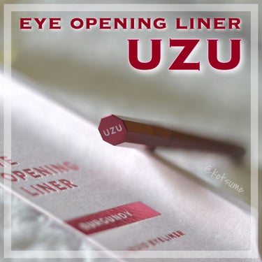 EYE OPENING LINER BURGUNDY/UZU BY FLOWFUSHI/リキッドアイライナーを使ったクチコミ（1枚目）