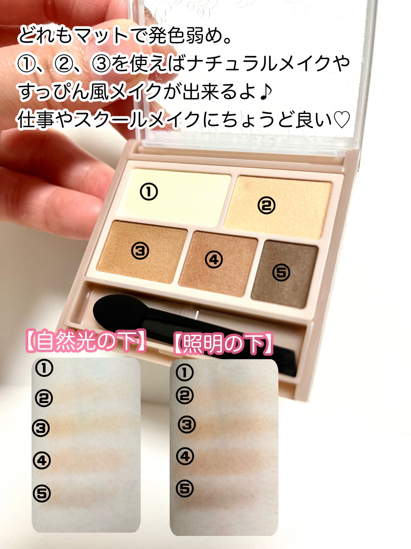 パーフェクトマルチアイズ/キャンメイク/アイシャドウパレットを使ったクチコミ(2枚目)