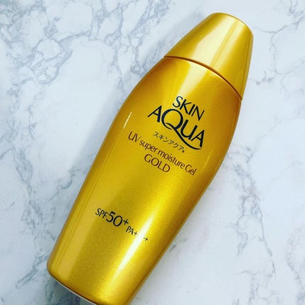スーパーモイスチャージェルゴールド/スキンアクア/日焼け止めジェルを使ったクチコミ(1枚目)
