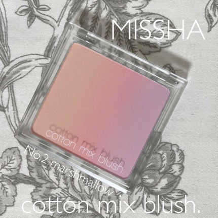 コットン ミックス チーク/MISSHA/パウダーチークを使ったクチコミ(1枚目)