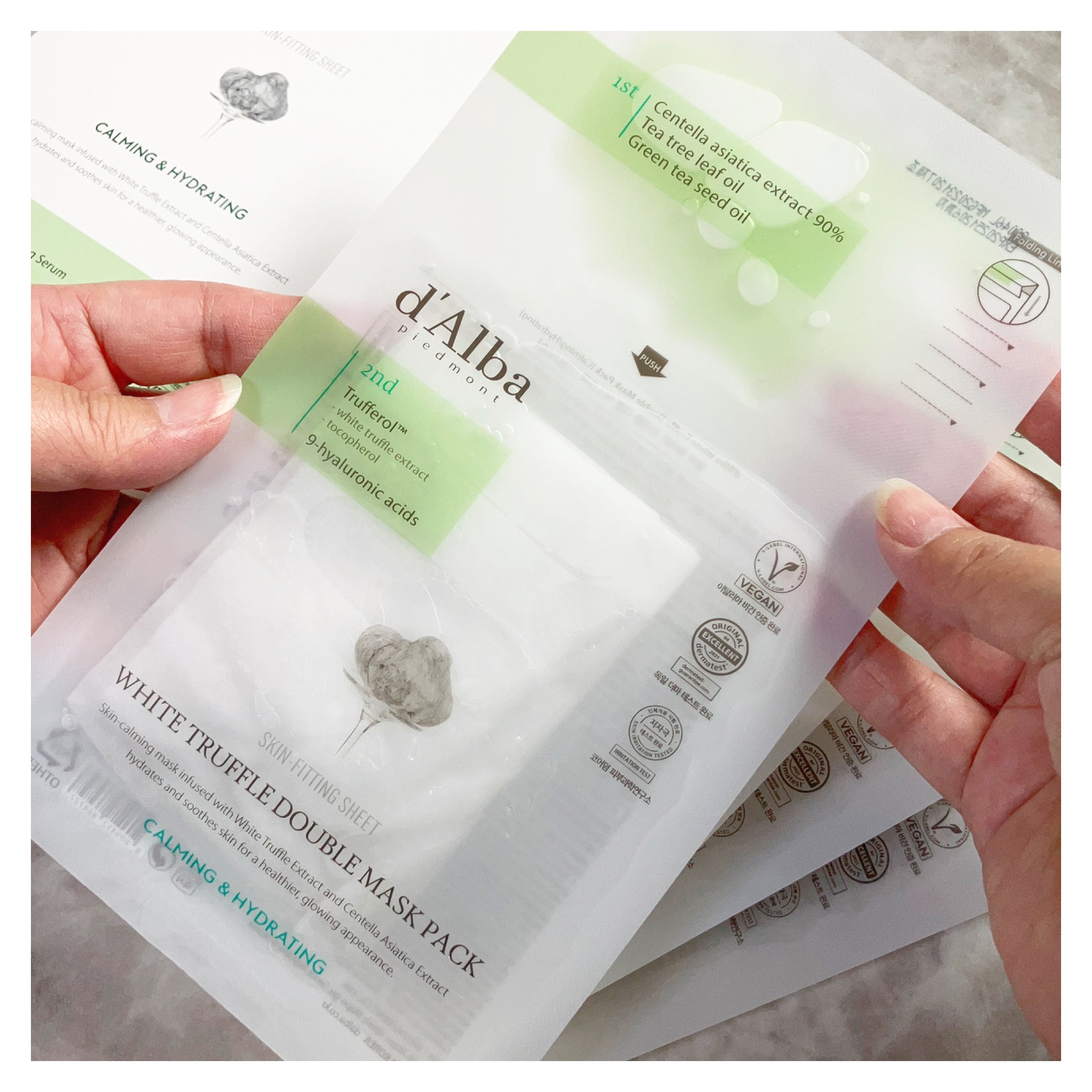 ホワイトトリュフダブルマスクパック(鎮静/保湿) /ダルバ/シートマスク・パックを使ったクチコミ（3枚目）