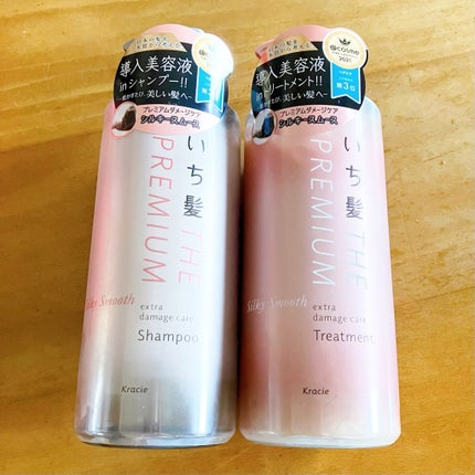 THE PREMIUM エクストラダメージケアシャンプー/トリートメント(シルキースムース)/いち髪/市販シャンプーを使ったクチコミ(6枚目)