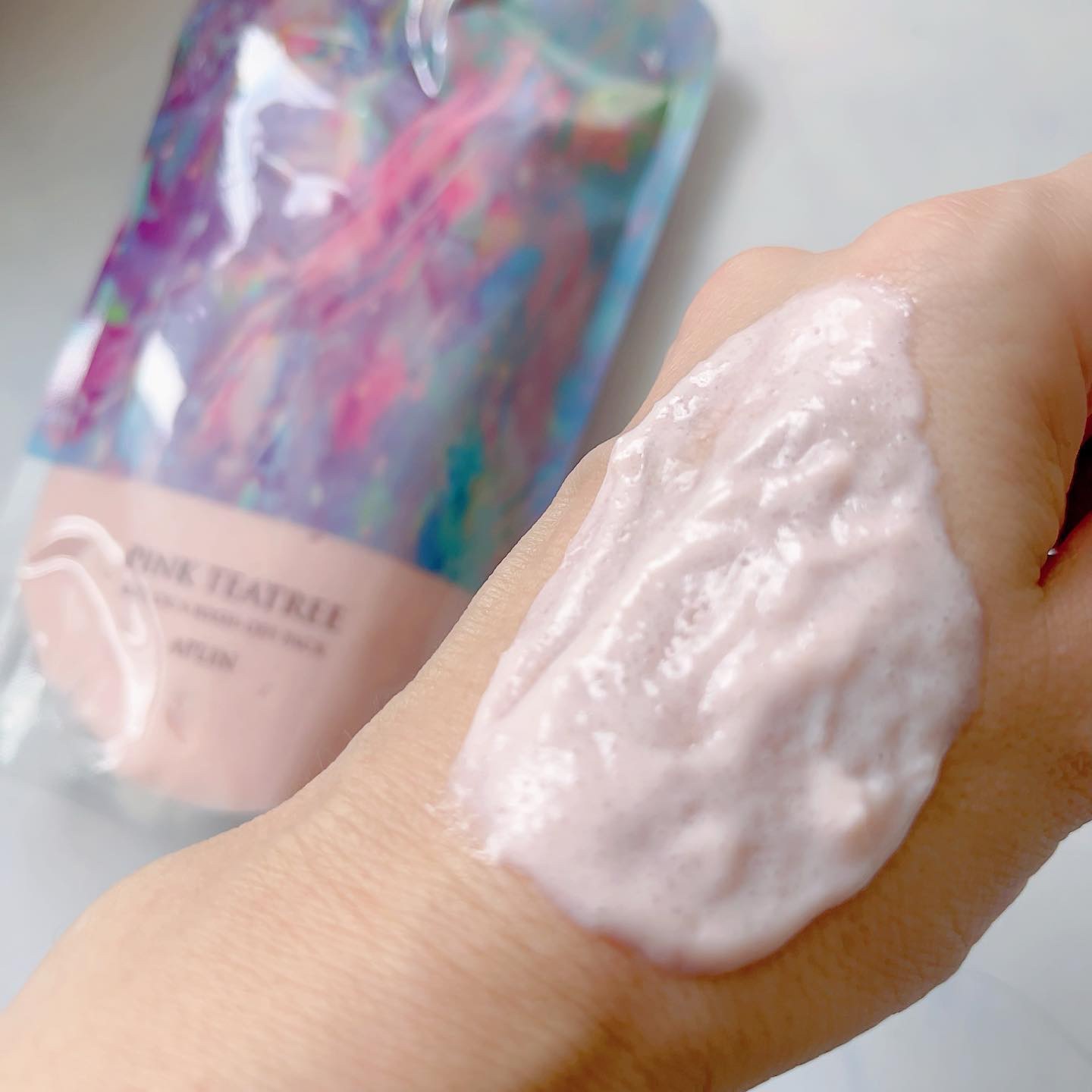 ピンクティーツリーライスシカウォッシュオフパック/APLIN/洗い流すパック・マスクを使ったクチコミ（3枚目）