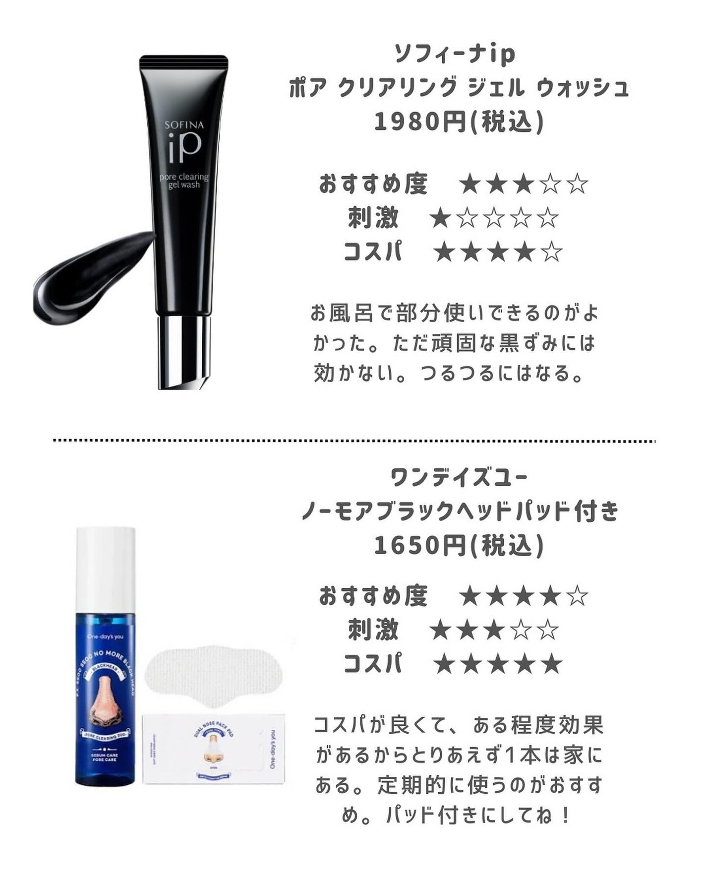 ノーモアブラックヘッド(ノーズピーリング)/One-day's you/スクラブ・ゴマージュを使ったクチコミ(4枚目)