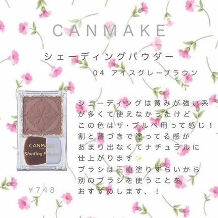 シェーディングパウダー/キャンメイク/シェーディングを使ったクチコミ(1枚目)