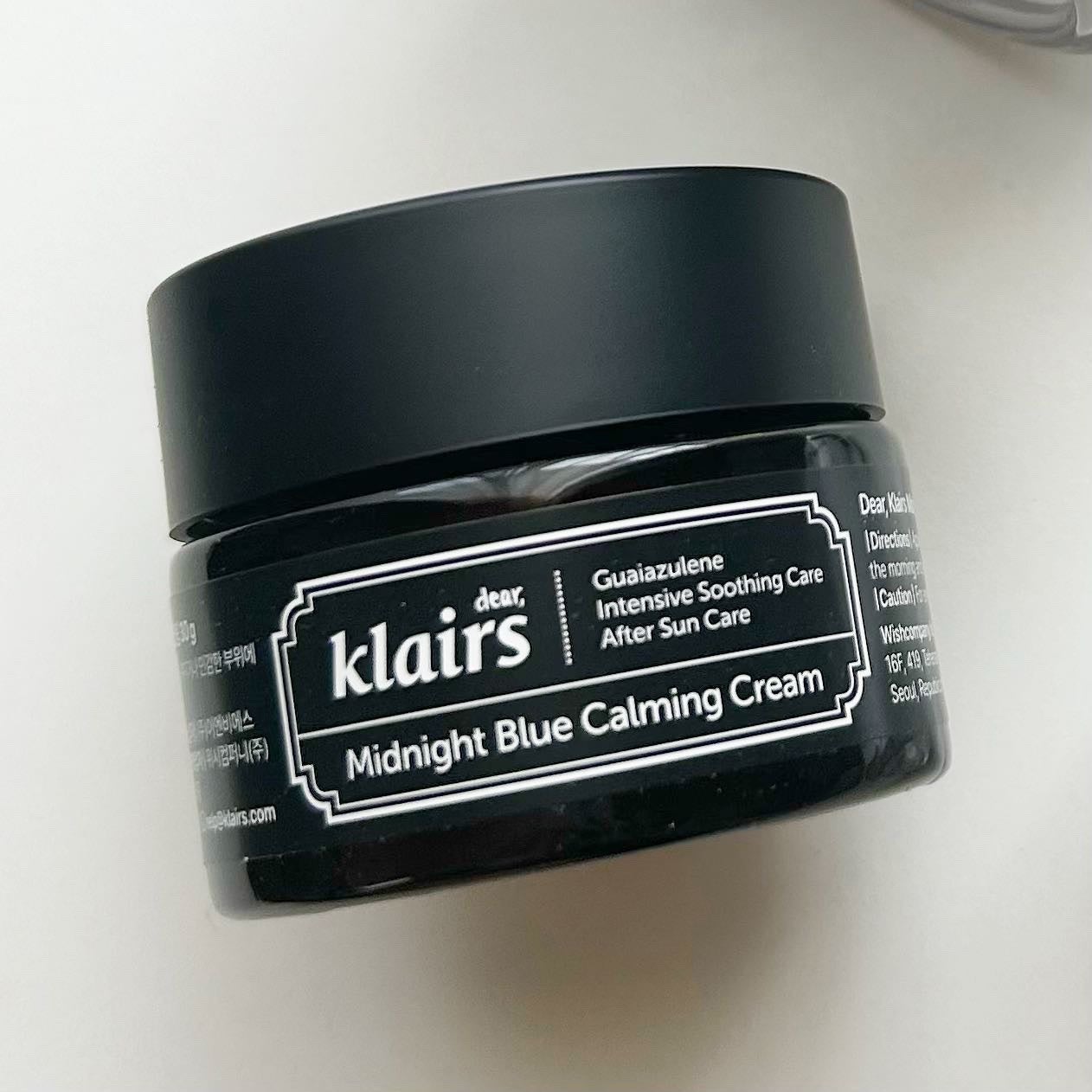 ミッドナイトブルーカーミングクリーム/Klairs/フェイスクリームを使ったクチコミ(1枚目)
