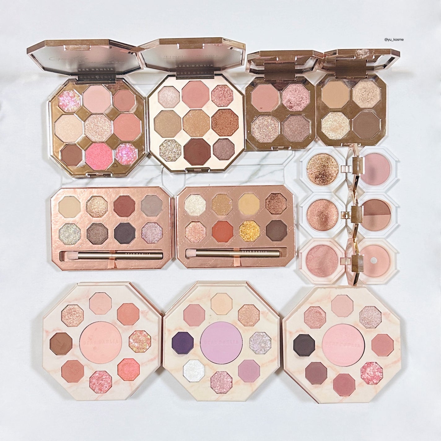 ブルーミング エディション パラダイス デュアル パレット ブラッシャー デュオ/DEAR DAHLIA/単色アイシャドウを使ったクチコミ(10枚目)