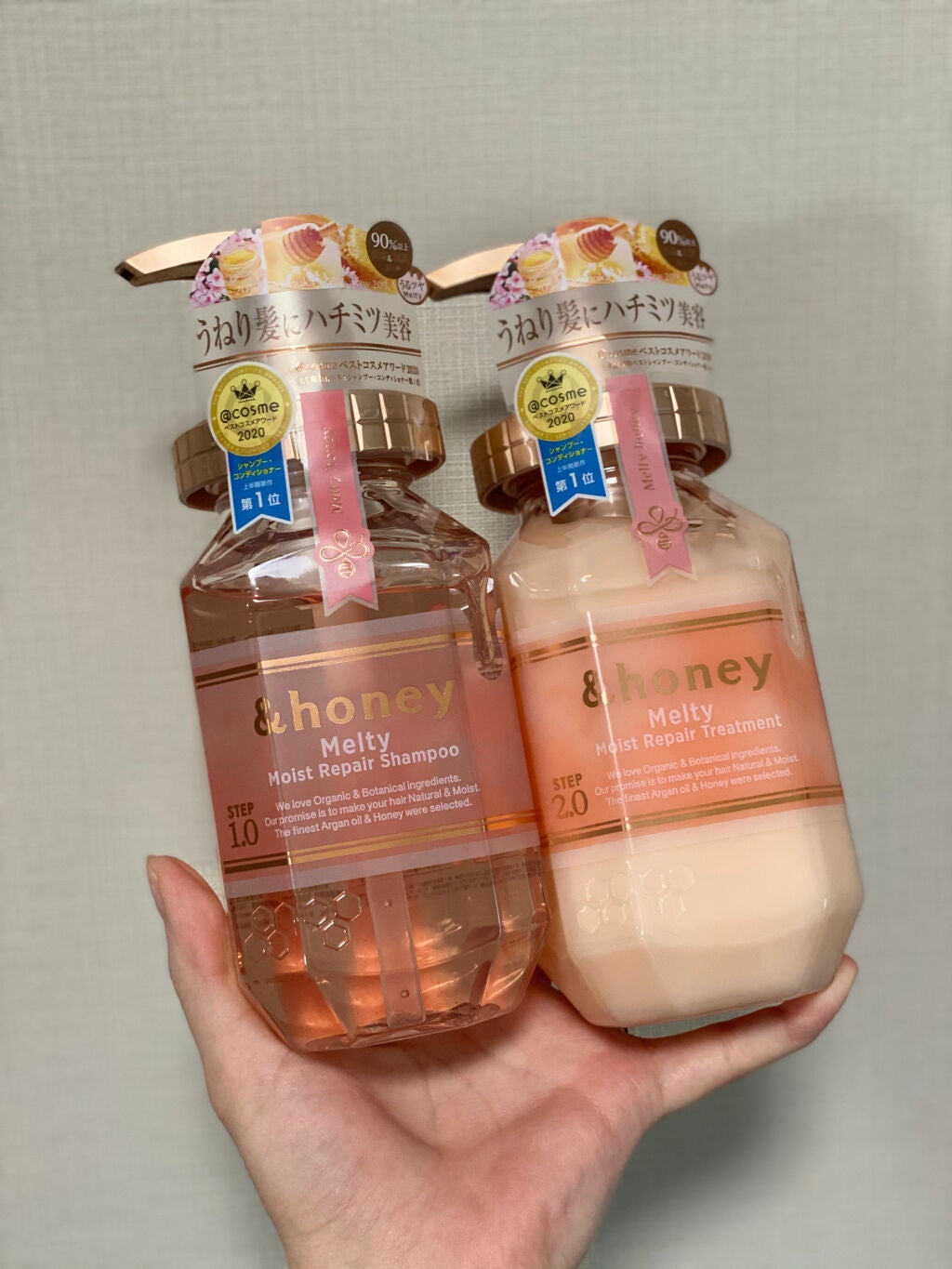 &honey Melty モイストリペア シャンプー1.0/モイストリペア ヘアトリートメント2.0/&honey/市販シャンプーを使ったクチコミ(1枚目)