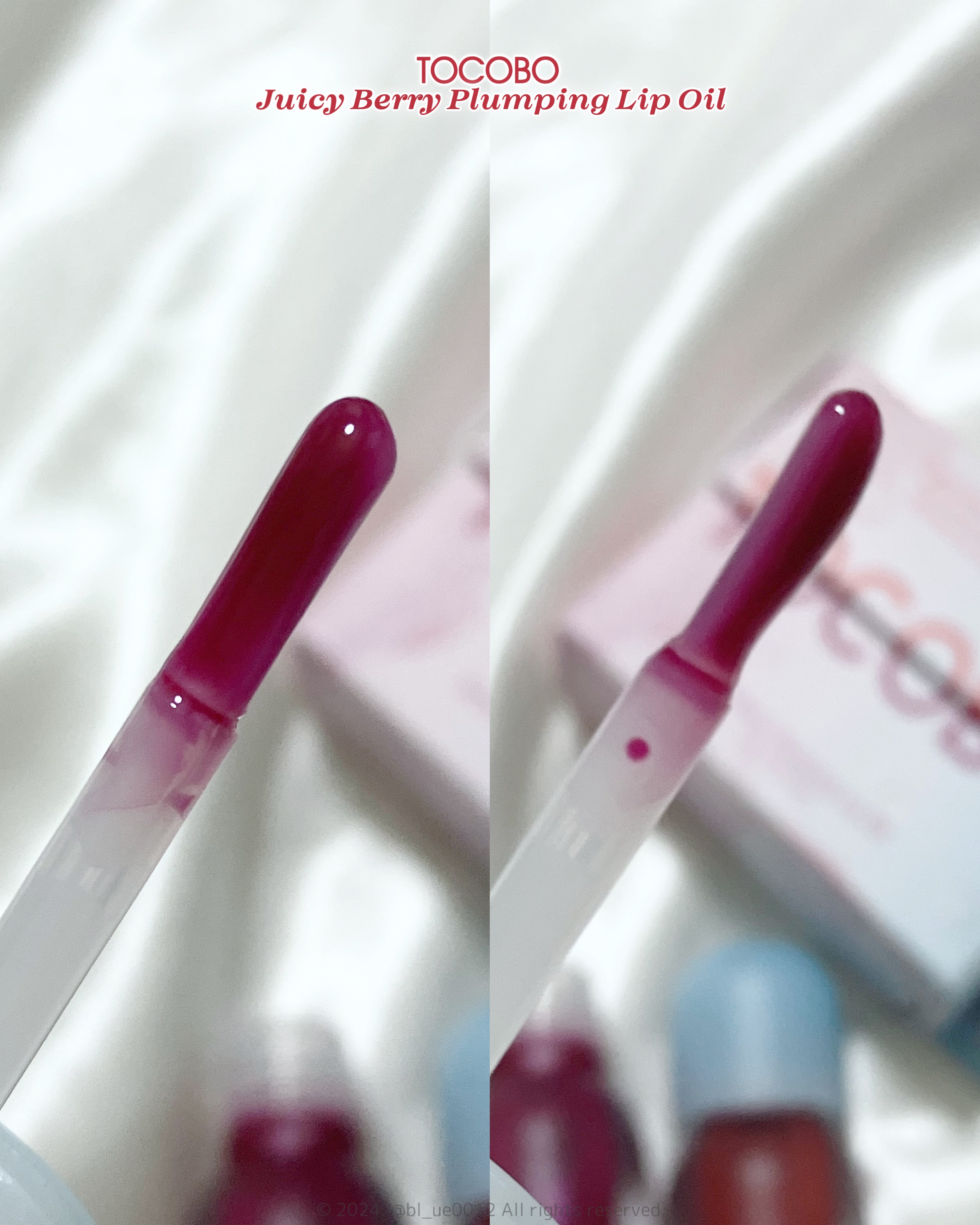 ジューシーベリープランピングリップオイル/TOCOBO/リップグロスを使ったクチコミ（3枚目）