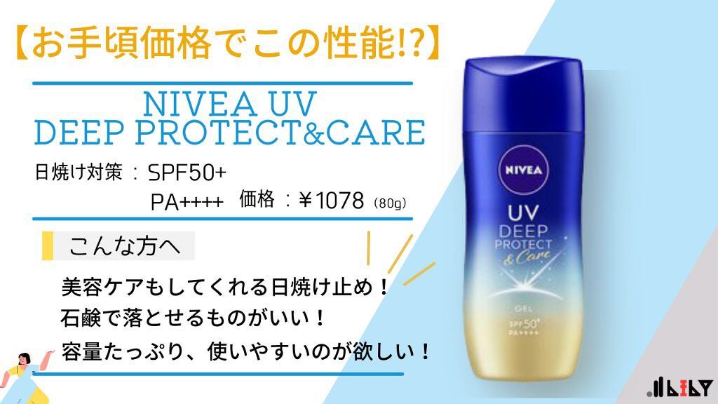 ニベアUV ディープ プロテクト&ケア ジェル/ニベア/日焼け止めジェルを使ったクチコミ(1枚目)