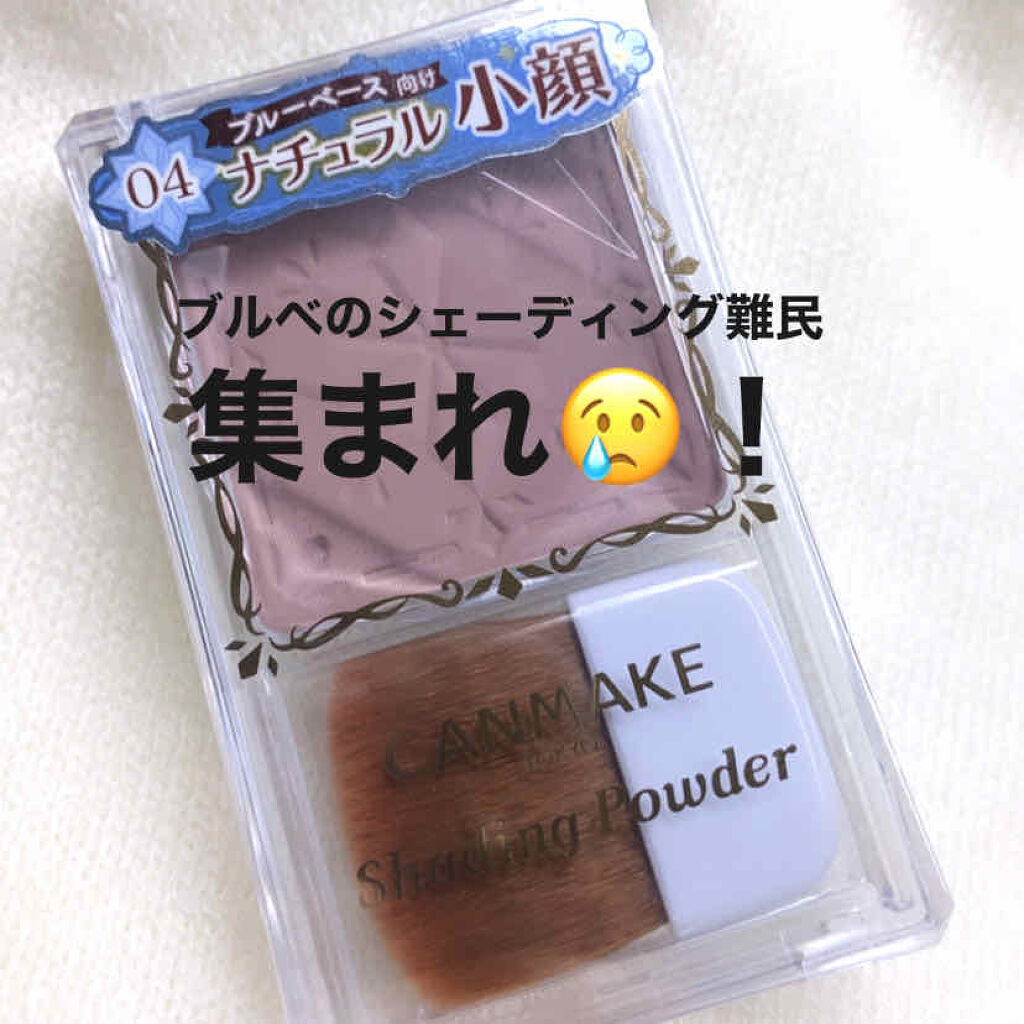 キャンメイク　シェーディングパウダー04番　アイスグレー
2020/2/22購入
¥748

顔面太平洋で悩んでいる方！！！(超絶失礼)
黄味色のシェーディングが浮いて合わない方！！！
もしかしてあなたのシェーディング、合っている色こっちか