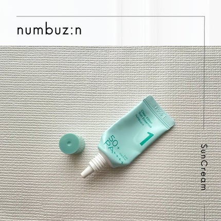 1番 青草水分コーティングUVクリーム/numbuzin/フェイスクリームを使ったクチコミ(1枚目)
