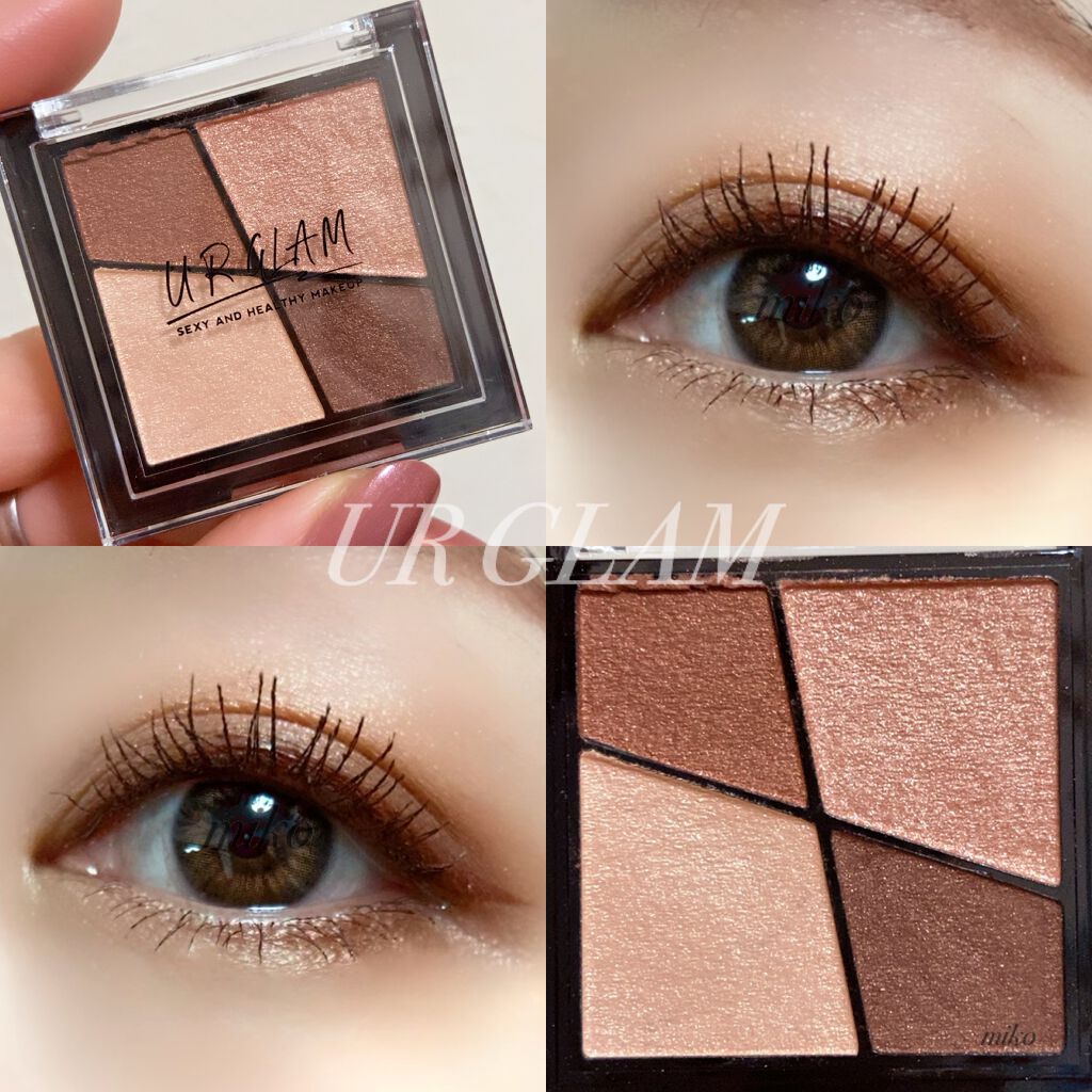 UR GLAM VELVET EYE COLOR PALETTE/U R GLAM/アイシャドウパレットを使ったクチコミ(1枚目)