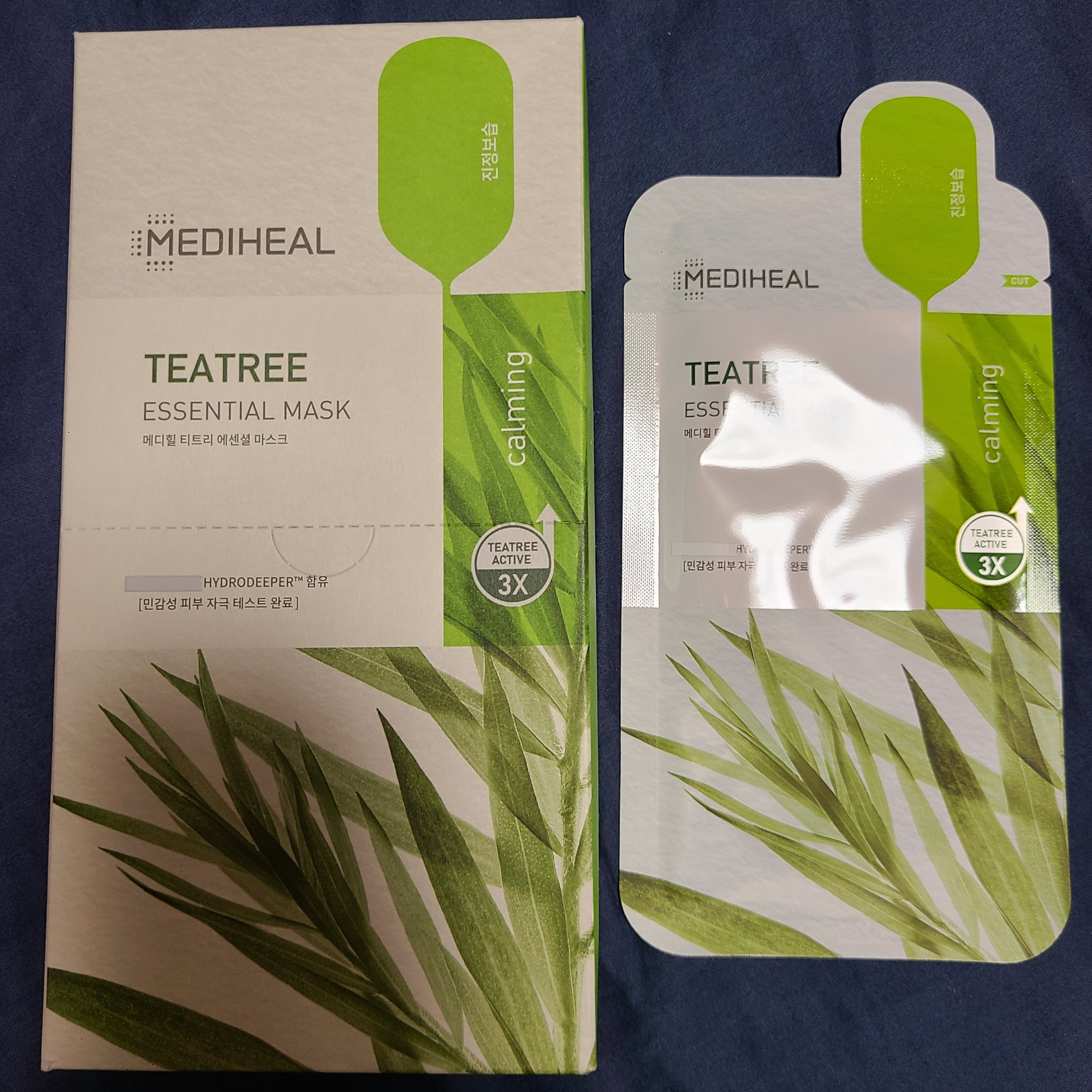 ティーツリー エッセンシャルマスクカーミングモイスチャー/MEDIHEAL/シートマスク・パックを使ったクチコミ（2枚目）
