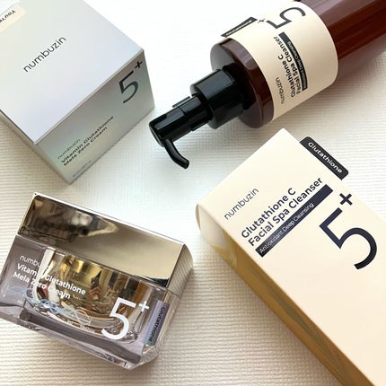 5番 白玉グルタチオンCメラゼロクリーム/numbuzin/フェイスクリームを使ったクチコミ(6枚目)