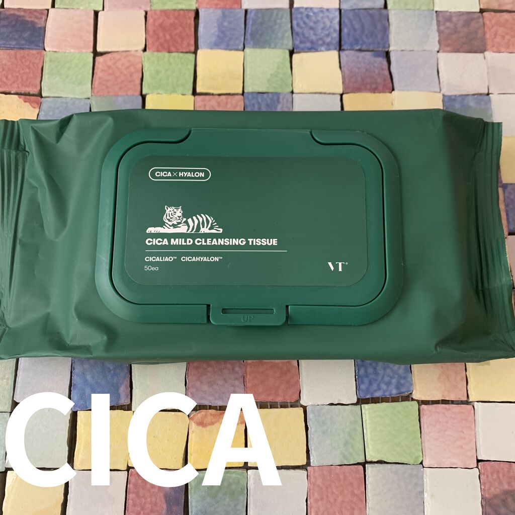 CICA マイルドクレンジングティッシュ/VT/クレンジングシートを使ったクチコミ（1枚目）