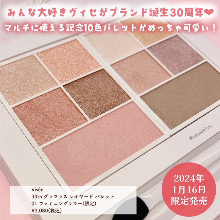 30th グラマラス レイヤード パレット/Visée/マルチパレットを使ったクチコミ（2枚目）