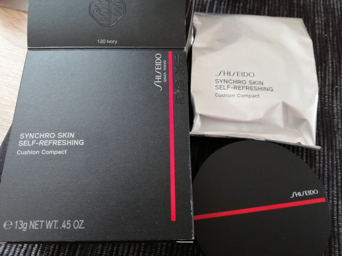 シンクロスキン セルフリフレッシング クッションコンパクト/SHISEIDO/クッションファンデーションを使ったクチコミ（1枚目）
