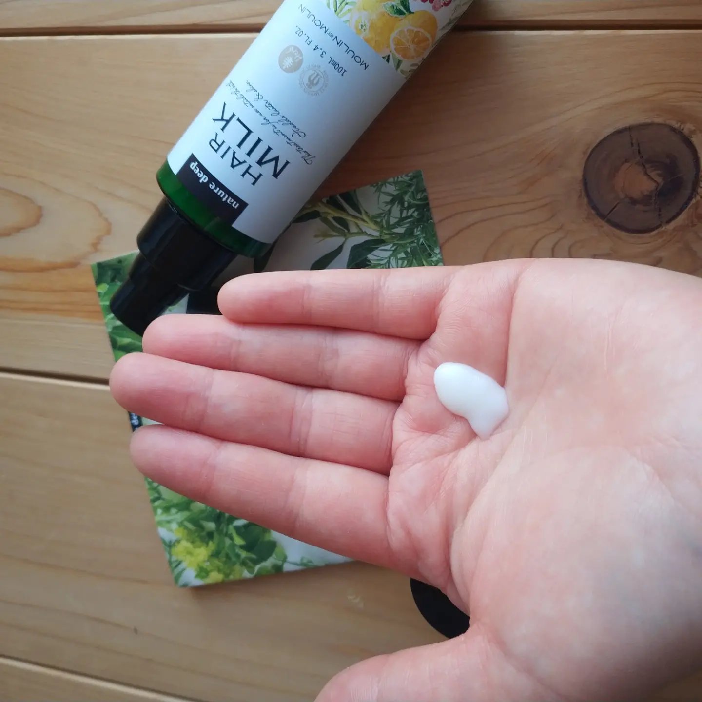 ツヤ髪ミルク/ネイチャーディープ /ヘアミルクを使ったクチコミ（2枚目）