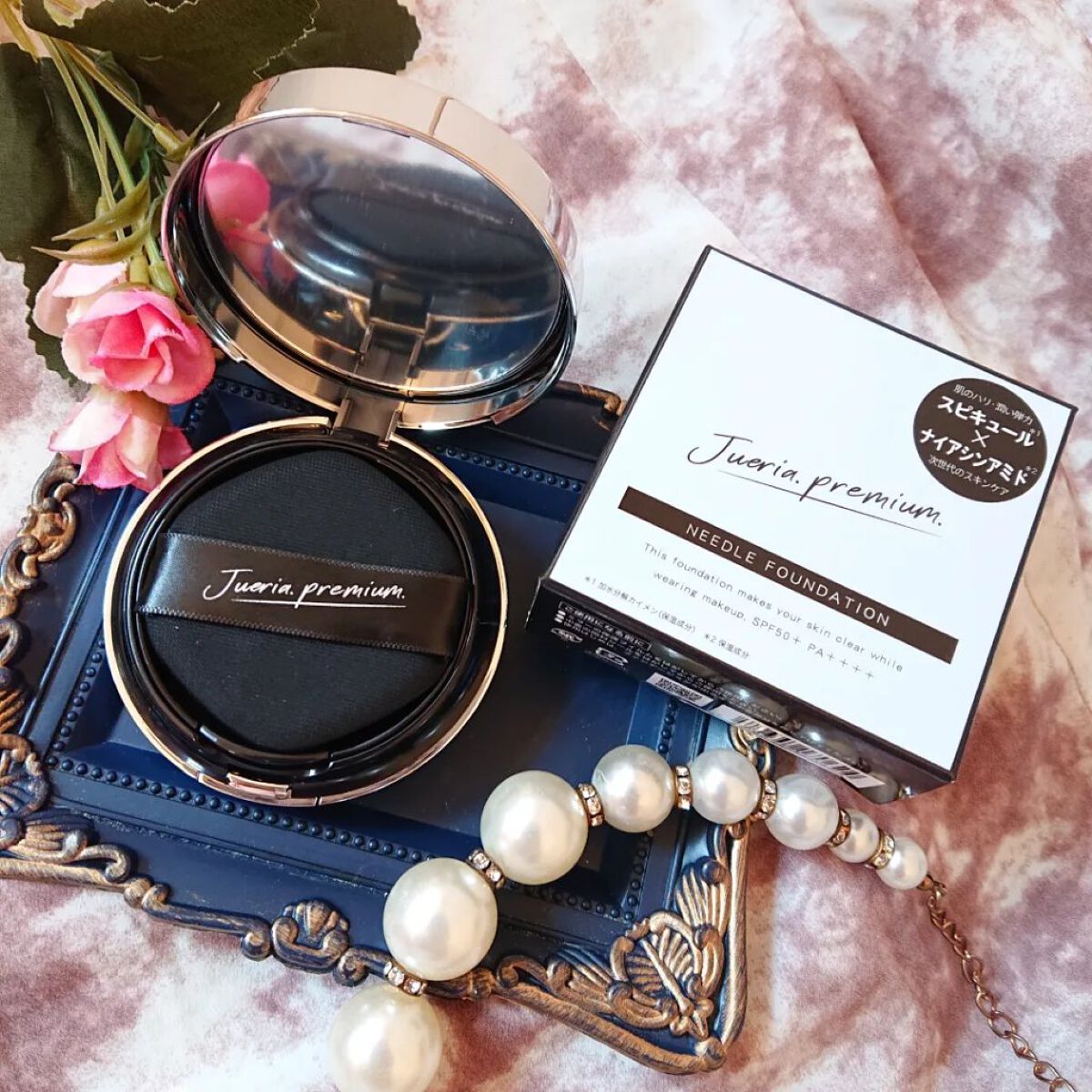 プレミアムニードルファンデーション/ジュエリアプレミアム/クッションファンデーションを使ったクチコミ（1枚目）