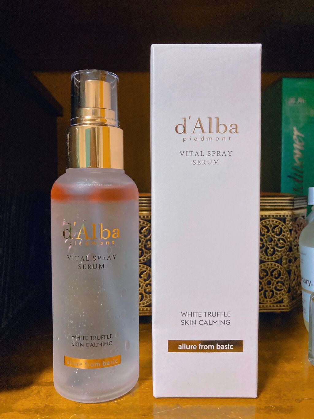 ダルバ ホワイトトリュフバイタルスプレーセラム/ダルバ/ミスト状化粧水を使ったクチコミ(1枚目)